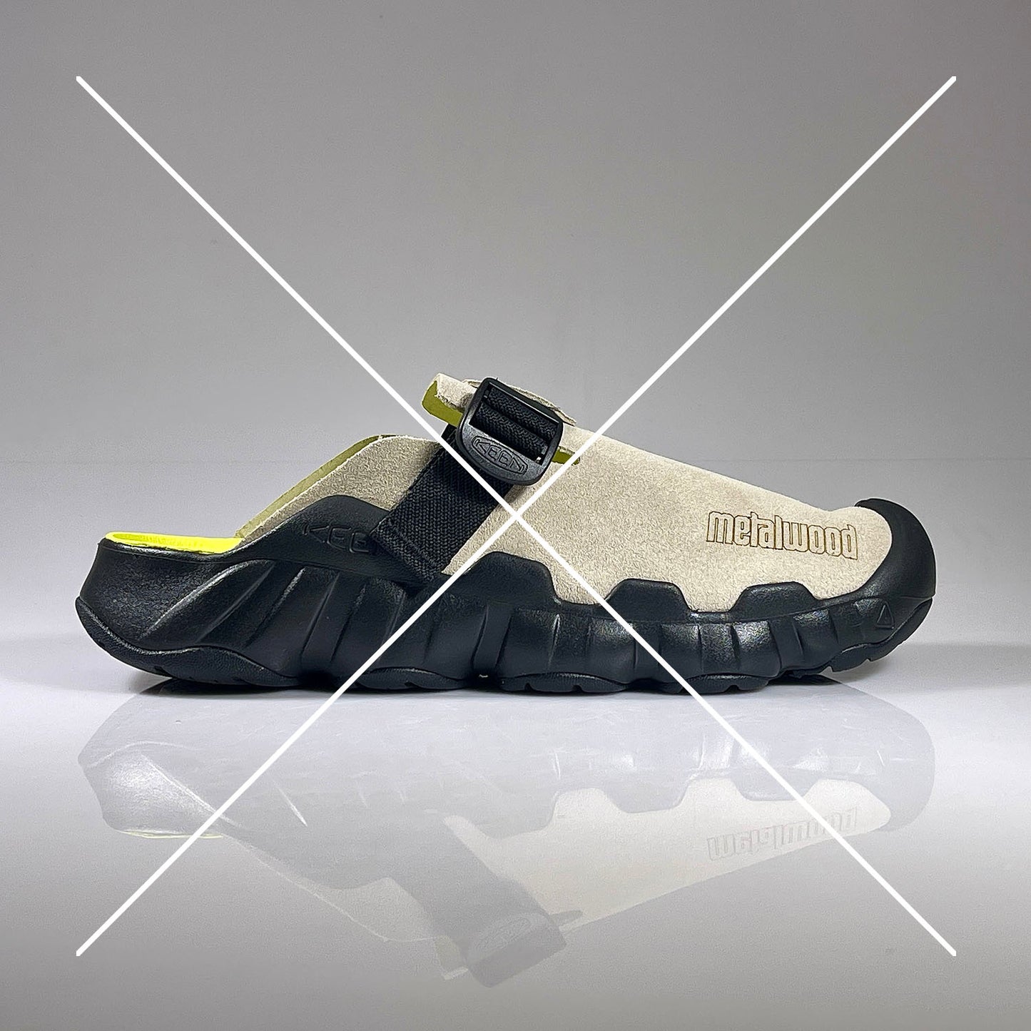 HYPERPORT CLOG LEATHER X METALWOOD